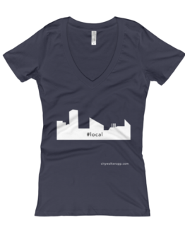 midnight navy Baltimore Local Woman’s V-Neck