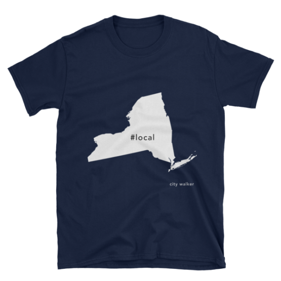 Navy New York State Local t-shirt