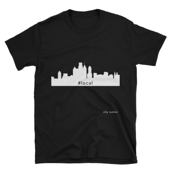 Black Philadelphia Skyline Local t-shirt