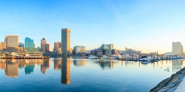 inner harbor panorama Baltimore